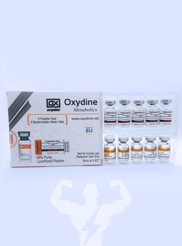 Oxydine Metabolics Follistatin 344 1 Mg 5 Vials + ماء مضاد للبكتيريا