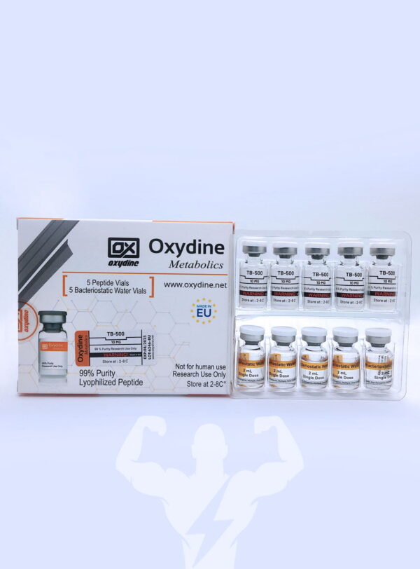 Oxydine Metabolics TB-500 5 מ"ג 5 בקבוקונים + מים אנטי בקטריאליים