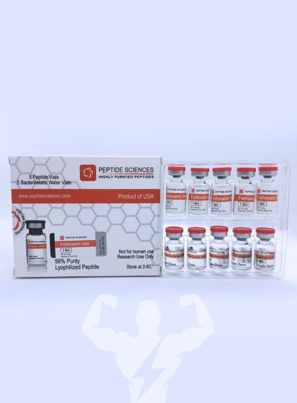 Peptide Sciences Follistatin 344 1 mg 5 Fläschchen + antibakterielles Wasser