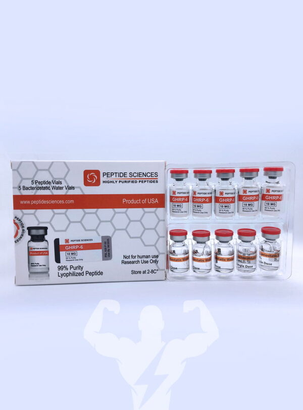 Peptide Sciences Ghrp-6 10 mg 5 Fläschchen + antibakterielles Wasser