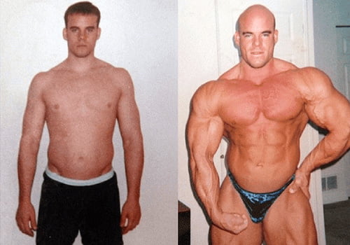 Before and After Photo of Steroids Use