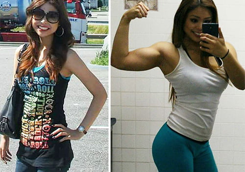Before and After Steroids Use Photo