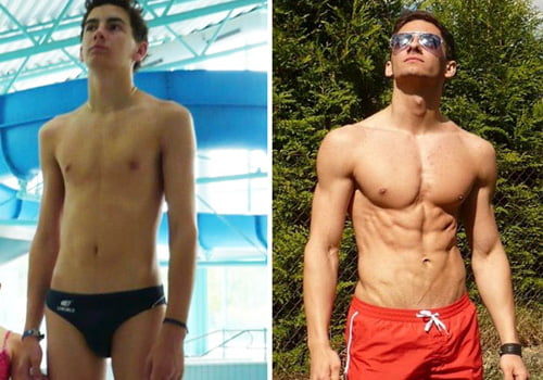 Before and After Steroids Use Photo